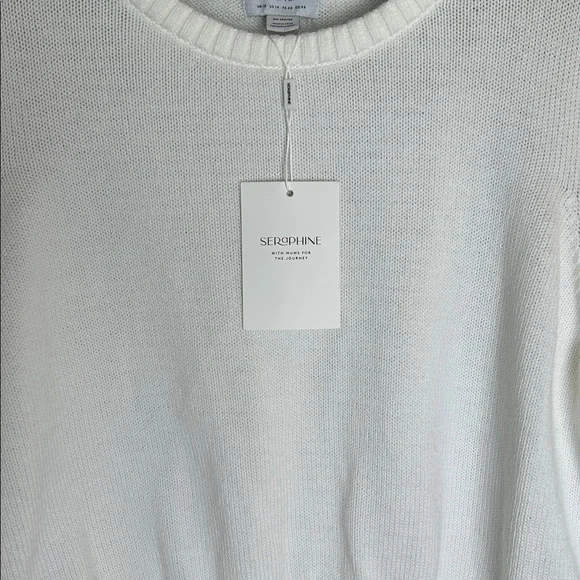 NWT Seraphine Nell Cable Knit Woven Maternity / Nursing Dress. Size 14 - Picture 3 of 12